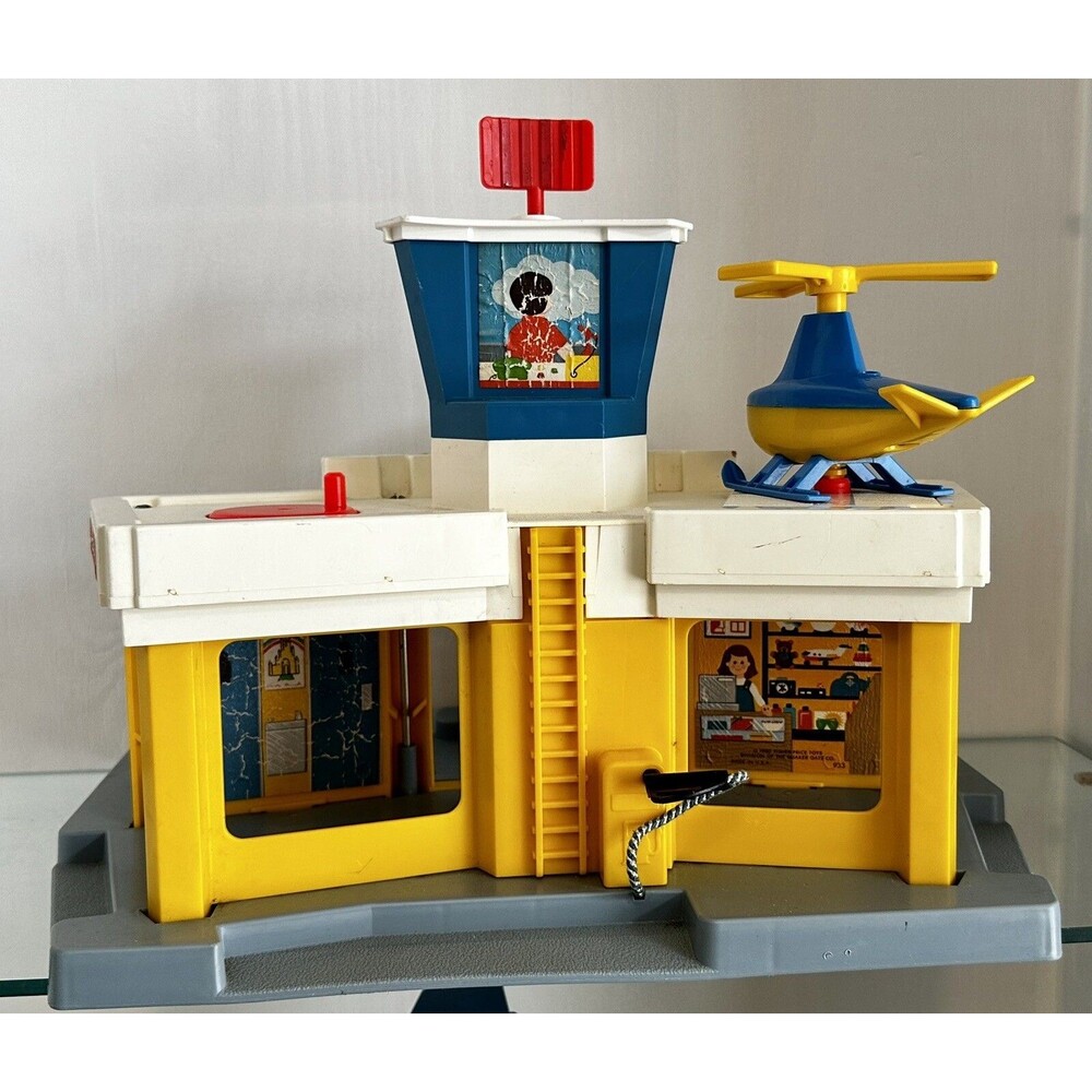 Fisher Price Little People Family Jetport Airport airplane Set 933 Vintage 1980 - Picture 8 of 9